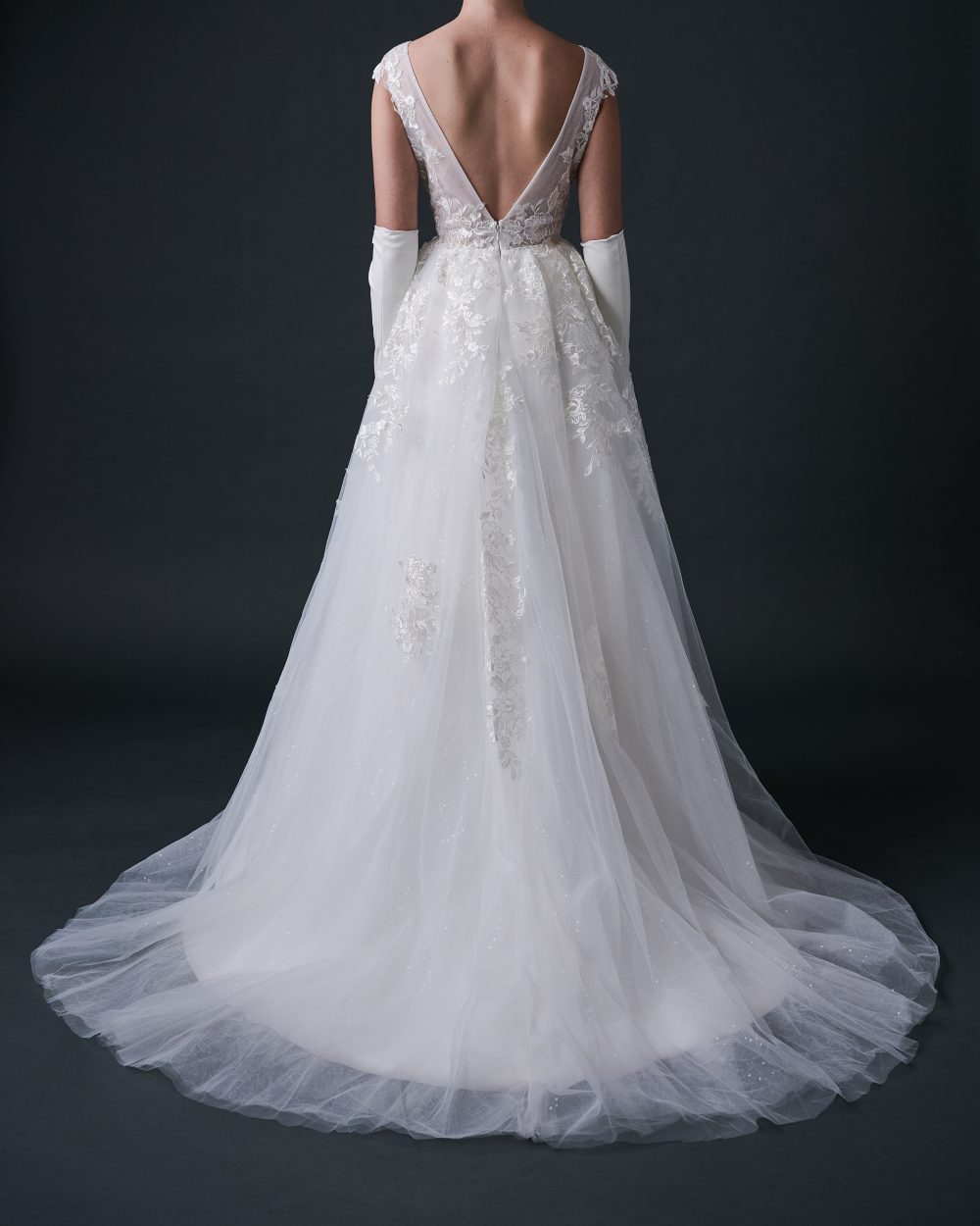 ALICE Lace & Tulle Wedding dress - Imagen 2