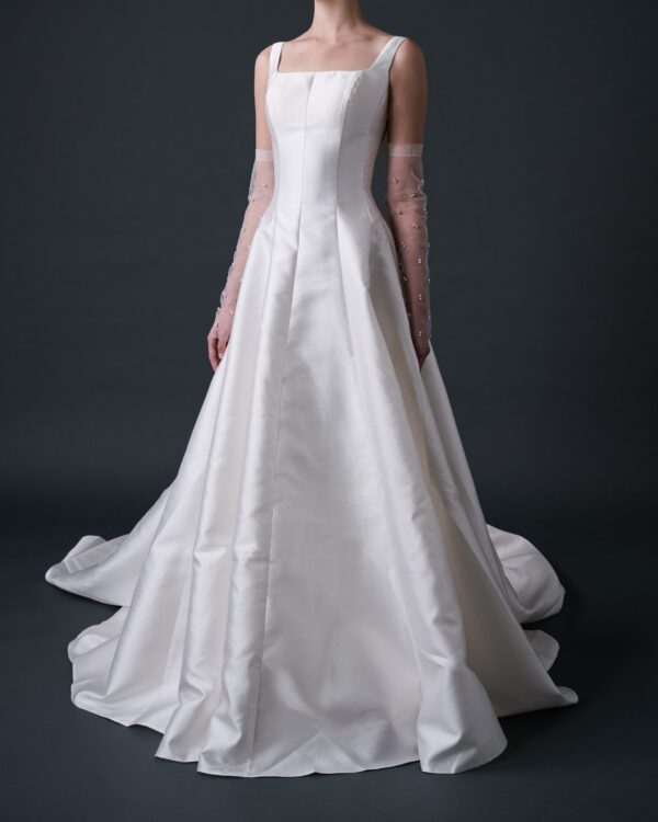 CHELSEA Mikado Square Neckline Wedding Dress