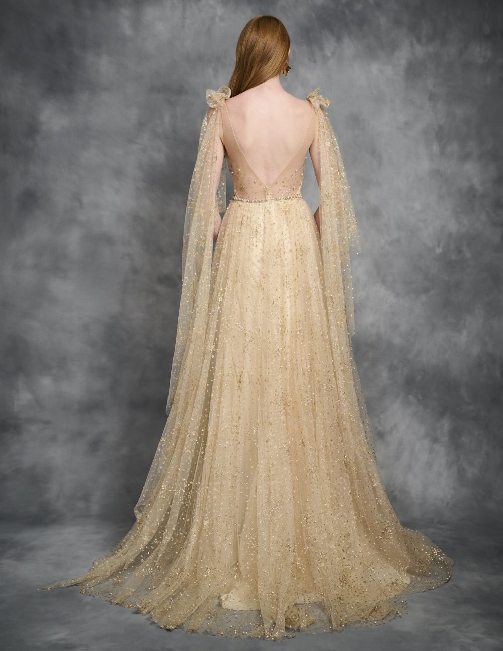 Ivory Wedding Dress With Stars And Pearls - Imagen 2