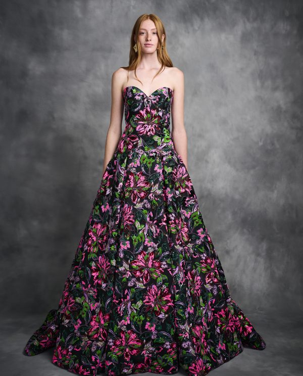 Beaded Embroidered dress, Evening floral dress Cocktail dress Wedding guest dress mother of the bride dress