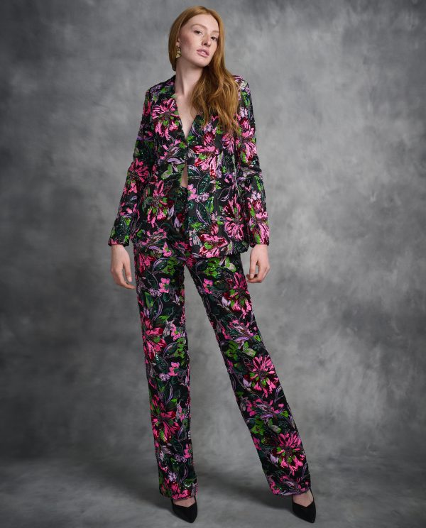 Wide Leg Pants, Beaded Embroidered Wide Leg Pants, Evening Pants Cocktail Pants Wedding Pants