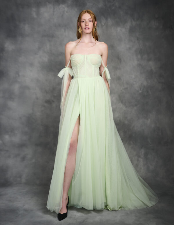 HARMONY Light Green Tulle Dress