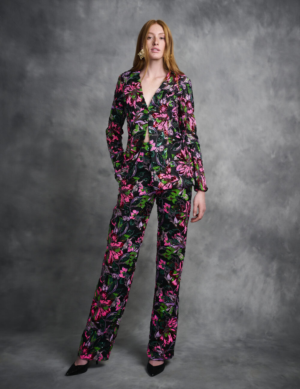 Wide Leg Pants, Beaded Embroidered Wide Leg Pants, Evening Pants Cocktail Pants Wedding Pants