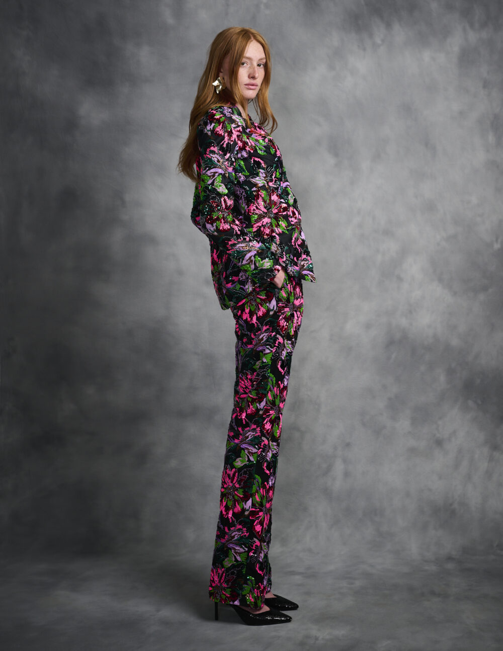 Wide Leg Pants, Beaded Embroidered Wide Leg Pants, Evening Pants Cocktail Pants Wedding Pants