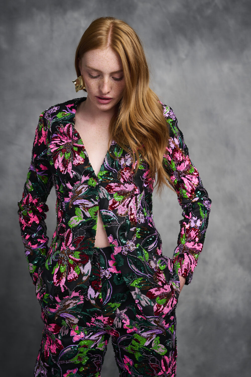 Beaded Embroidered Jacket, Evening Jacket Cocktail Jacket Wedding Jacket Floral Jacket