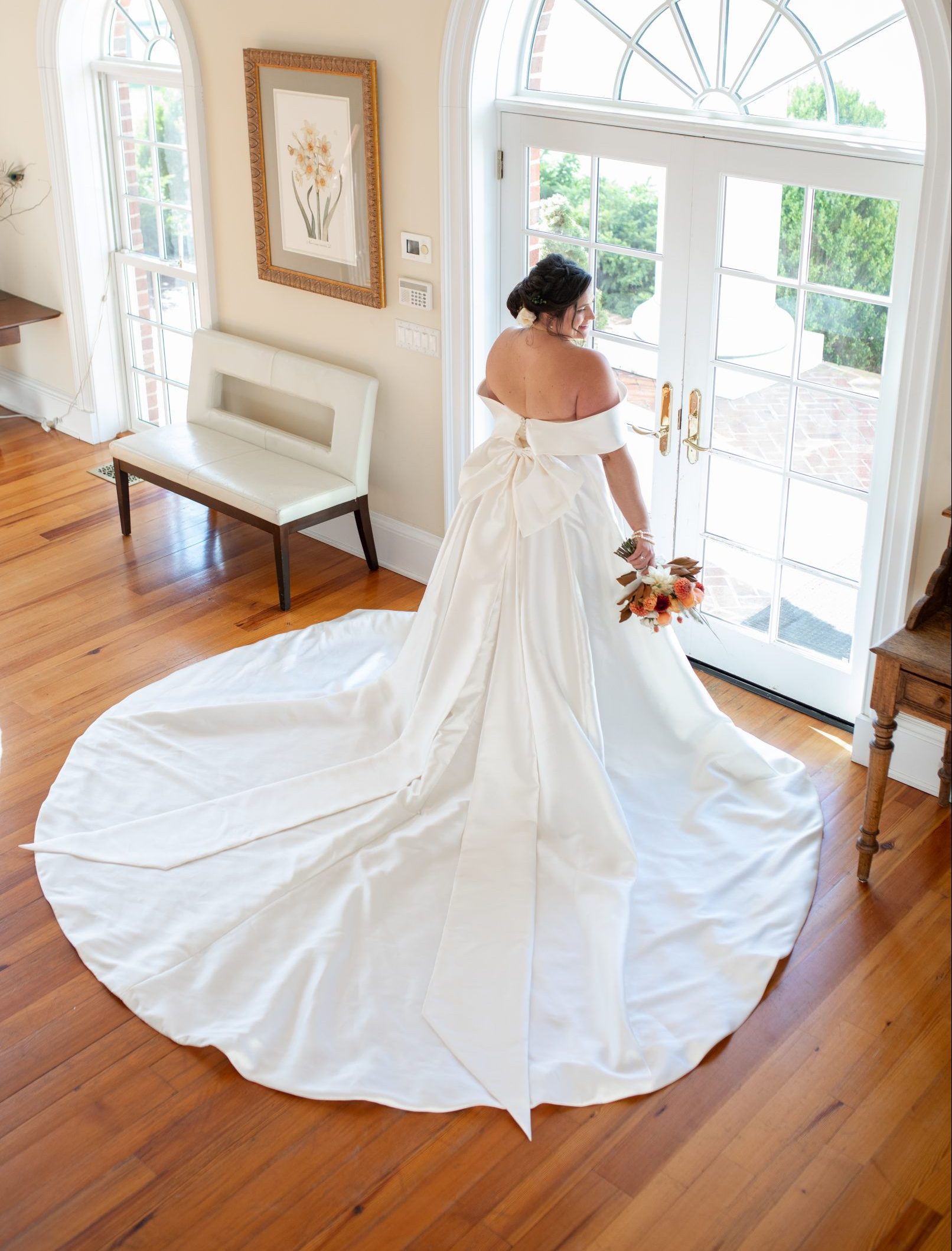Long Train weding dress